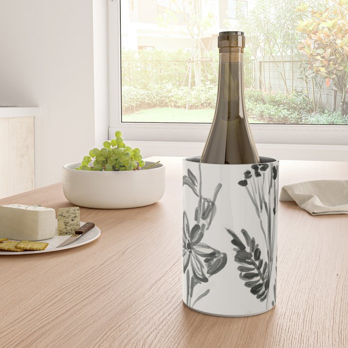 Minimalist wildflowers Wine Chiller Gallery Image 4