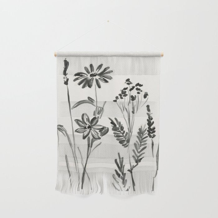 Minimalist wildflowers Wall Hanging Gallery Image 1