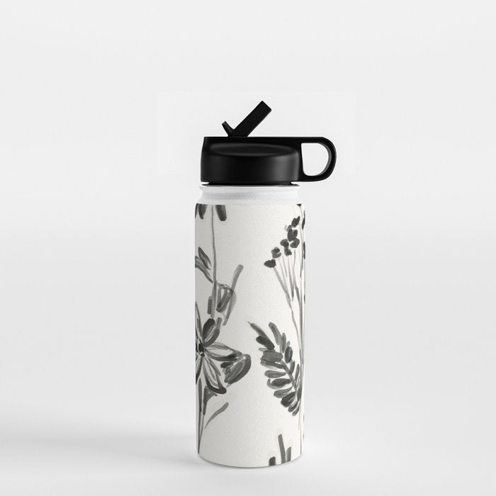 Minimalist wildflowers Water Bottle Gallery Image 1