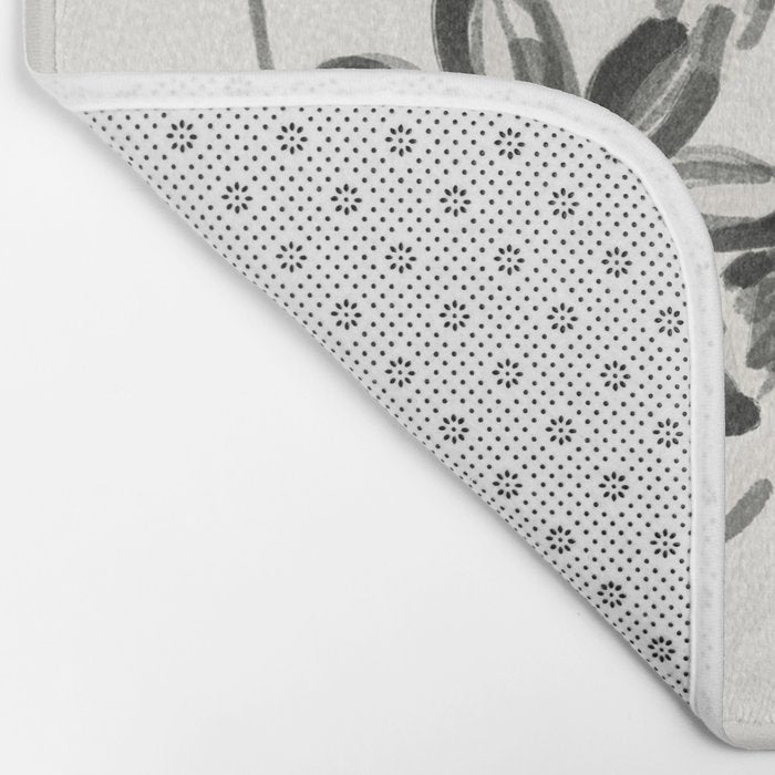 Minimalist wildflowers Bath Mat Gallery Image 2