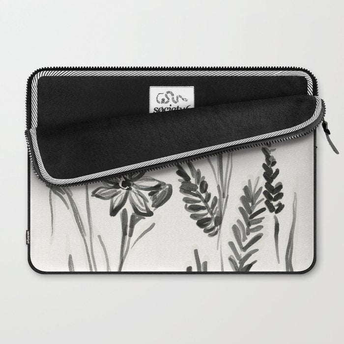 Minimalist wildflowers Laptop Sleeve Gallery Image 2