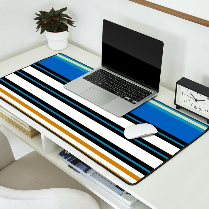 stripe pattern 05 Desk Mat Gallery Image 2