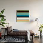 stripe pattern 05 Wood Wall Art Gallery Image 2