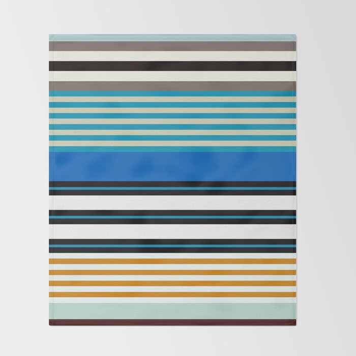 stripe pattern 05 Throw Blanket Gallery Image 2