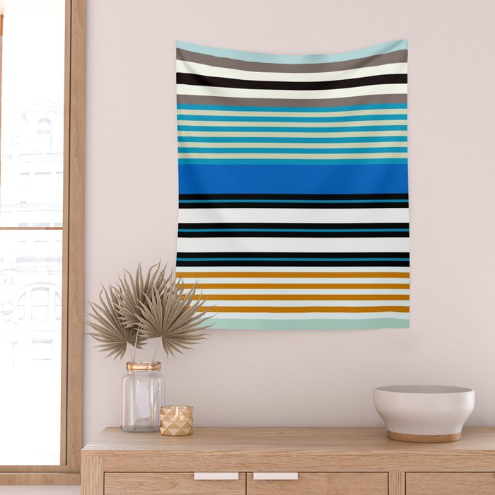 stripe pattern 05 Wall Tapestry Gallery Image 2