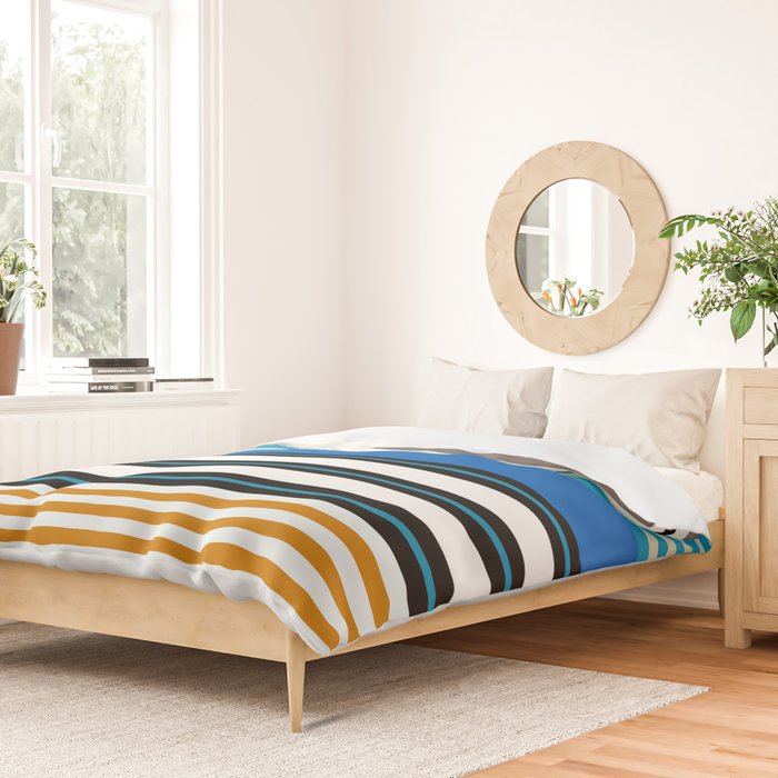 stripe pattern 05 Duvet Cover Gallery Image 2
