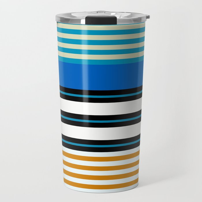 stripe pattern 05 Travel Mug Gallery Image 1