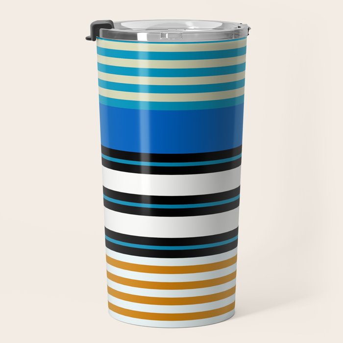 stripe pattern 05 Travel Mug Gallery Image 3