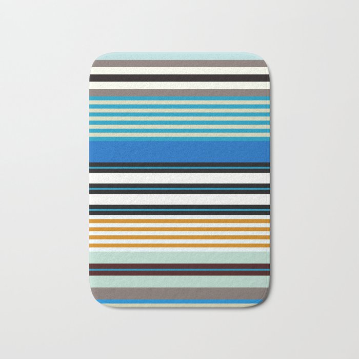 stripe pattern 05 Bath Mat Gallery Image 1