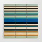 stripe pattern 05 Wood Wall Art Gallery Image 1