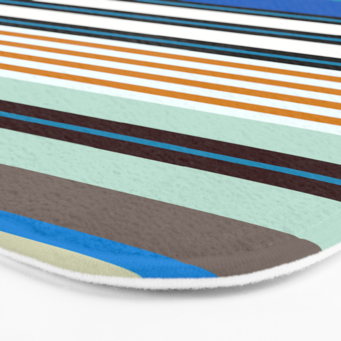 stripe pattern 05 Bath Mat Gallery Image 3