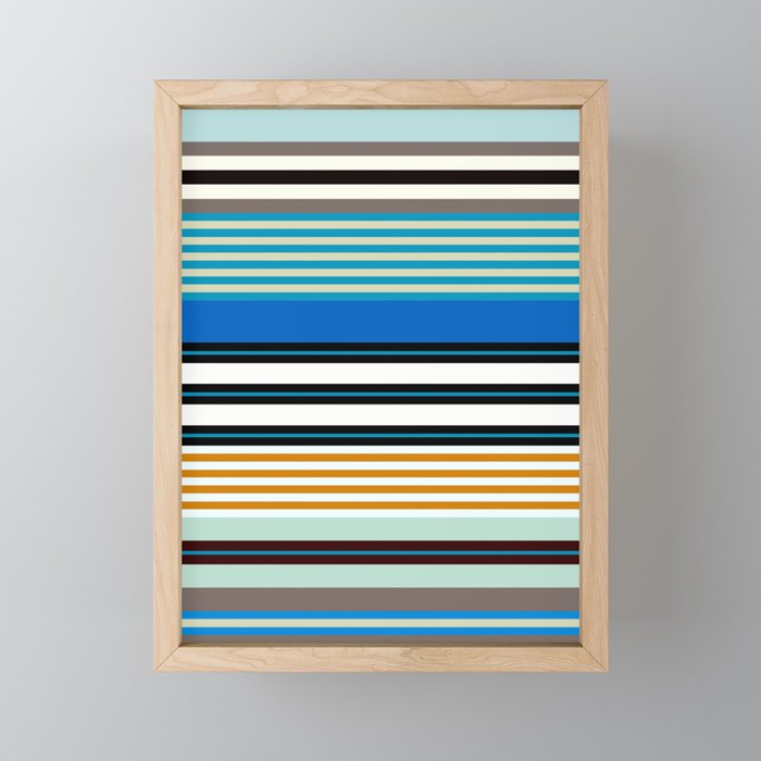 stripe pattern 05 Mini Art Print Gallery Image 1