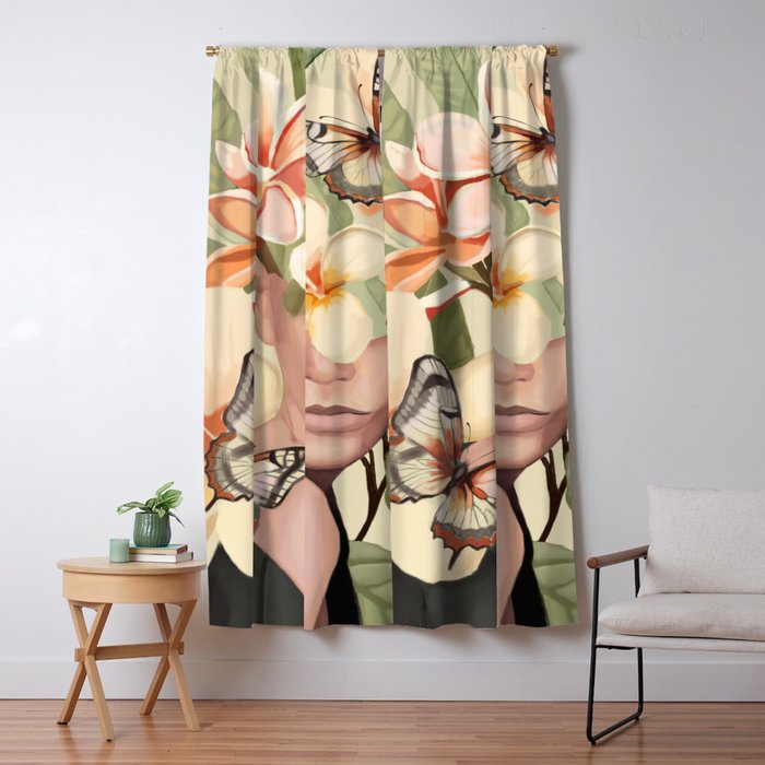 Pink Bloom Window Curtain Gallery Image 5