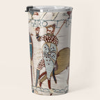 Battle of Hastings- Bayeux Tapestry King Harold Is Killed Arrow In Eye Travel Mug Gallery Image 3