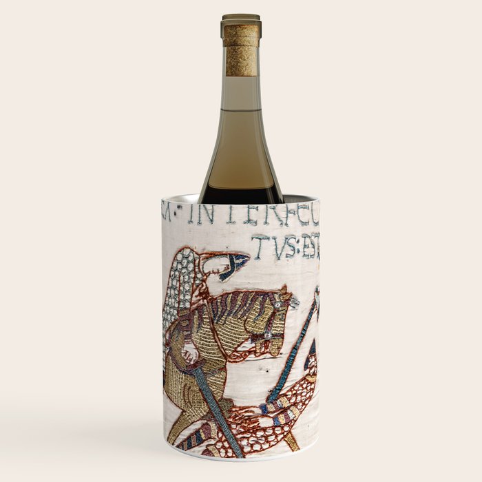 Battle of Hastings- Bayeux Tapestry King Harold Is Killed Arrow In Eye Wine Chiller Gallery Image 3