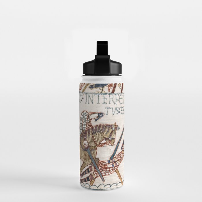 Battle of Hastings- Bayeux Tapestry King Harold Is Killed Arrow In Eye Water Bottle Gallery Image 2