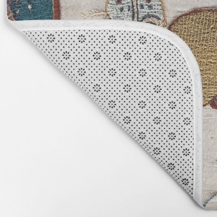 Battle of Hastings- Bayeux Tapestry King Harold Is Killed Arrow In Eye Bath Mat Gallery Image 2