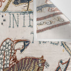 Battle of Hastings- Bayeux Tapestry King Harold Is Killed Arrow In Eye Wall Tapestry Gallery Image 3