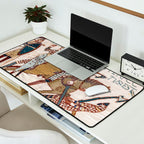 Battle of Hastings- Bayeux Tapestry King Harold Is Killed Arrow In Eye Desk Mat Gallery Image 2
