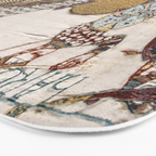 Battle of Hastings- Bayeux Tapestry King Harold Is Killed Arrow In Eye Bath Mat Gallery Image 3