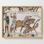 Battle of Hastings- Bayeux Tapestry King Harold Is Killed Arrow In Eye Serving Tray Gallery Image 1