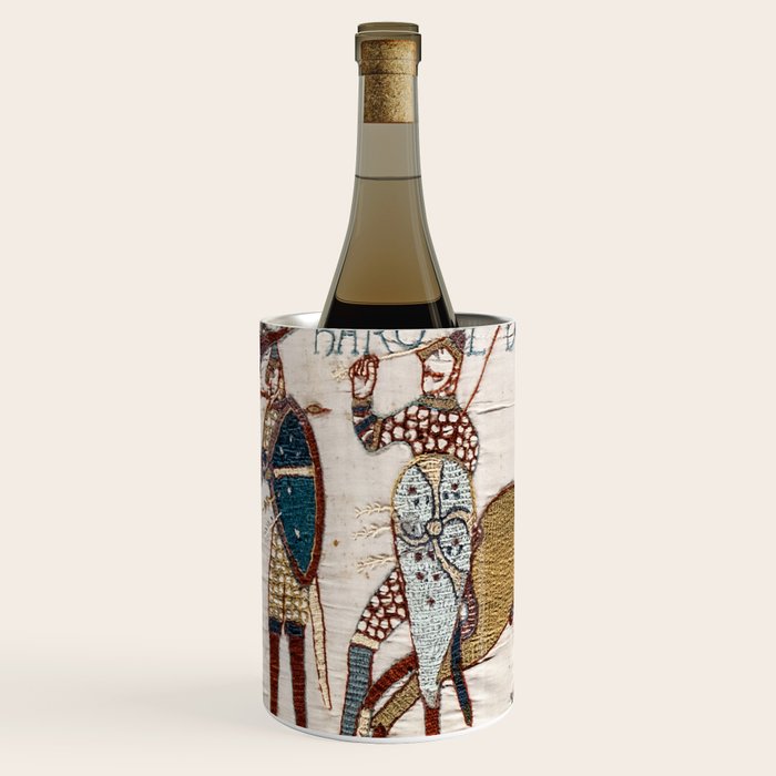 Battle of Hastings- Bayeux Tapestry King Harold Is Killed Arrow In Eye Wine Chiller Gallery Image 2