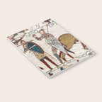 Battle of Hastings- Bayeux Tapestry King Harold Is Killed Arrow In Eye Notebook Gallery Image 3