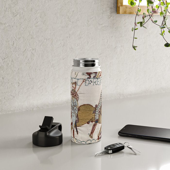 Battle of Hastings- Bayeux Tapestry King Harold Is Killed Arrow In Eye Water Bottle Gallery Image 4