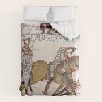 Battle of Hastings- Bayeux Tapestry King Harold Is Killed Arrow In Eye Comforter Gallery Image 6