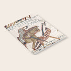 Battle of Hastings- Bayeux Tapestry King Harold Is Killed Arrow In Eye Notebook Gallery Image 2