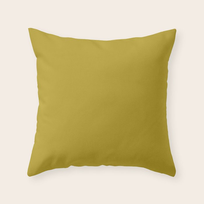 Autumn Yellow Chartreuse Throw Pillow Gallery Image 1