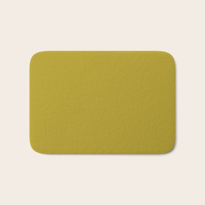 Autumn Yellow Chartreuse Bath Mat Gallery Image 1