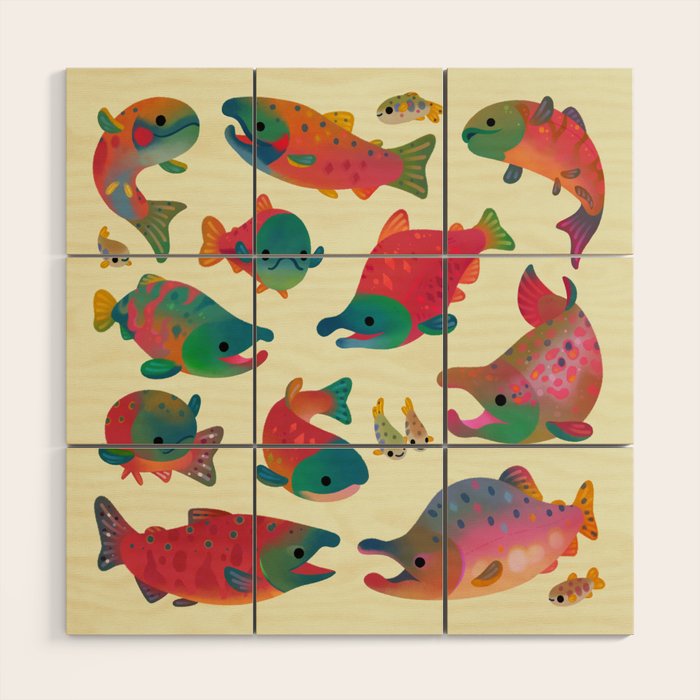 Salmon day Wood Wall Art Gallery Image 1