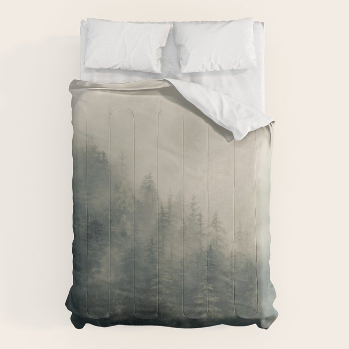 Misty Pine Forest 2 Comforter Gallery Image 1