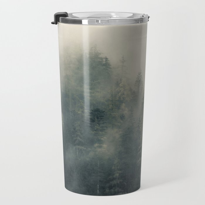 Misty Pine Forest 2 Travel Mug Gallery Image 3