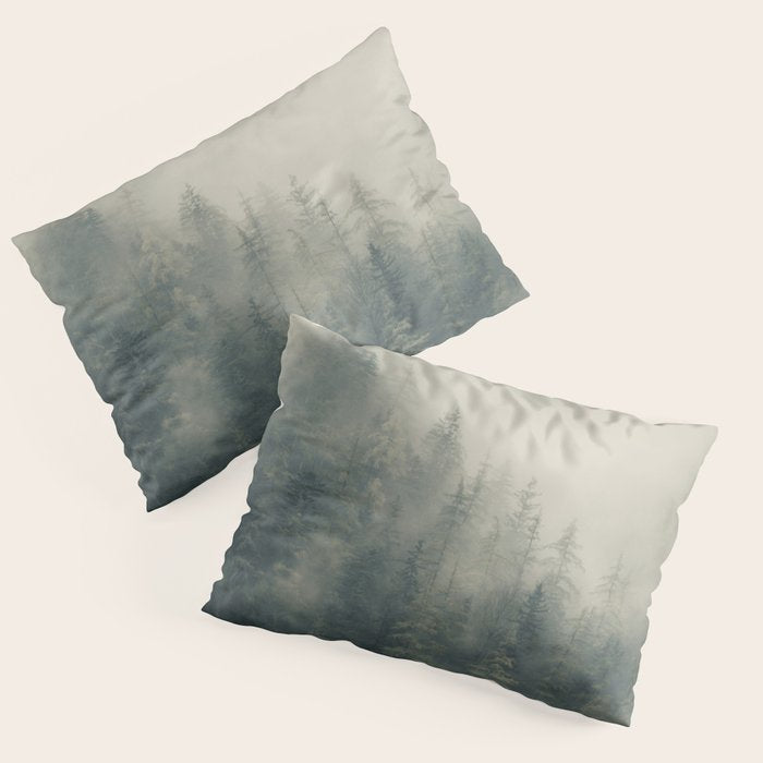 Misty Pine Forest 2 Pillow Sham Gallery Image 1