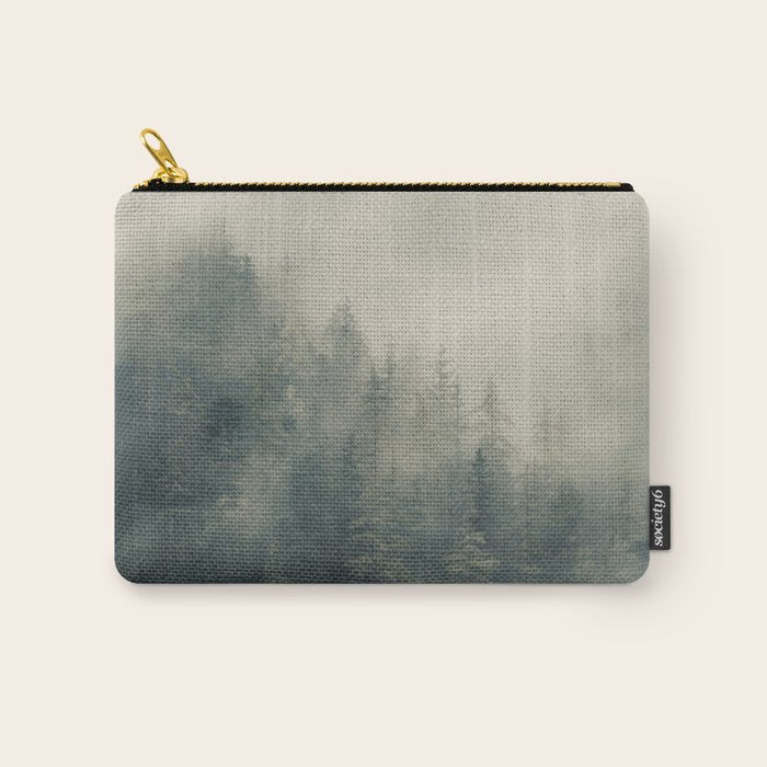 Misty Pine Forest 2 Carry All Pouch Gallery Image 1