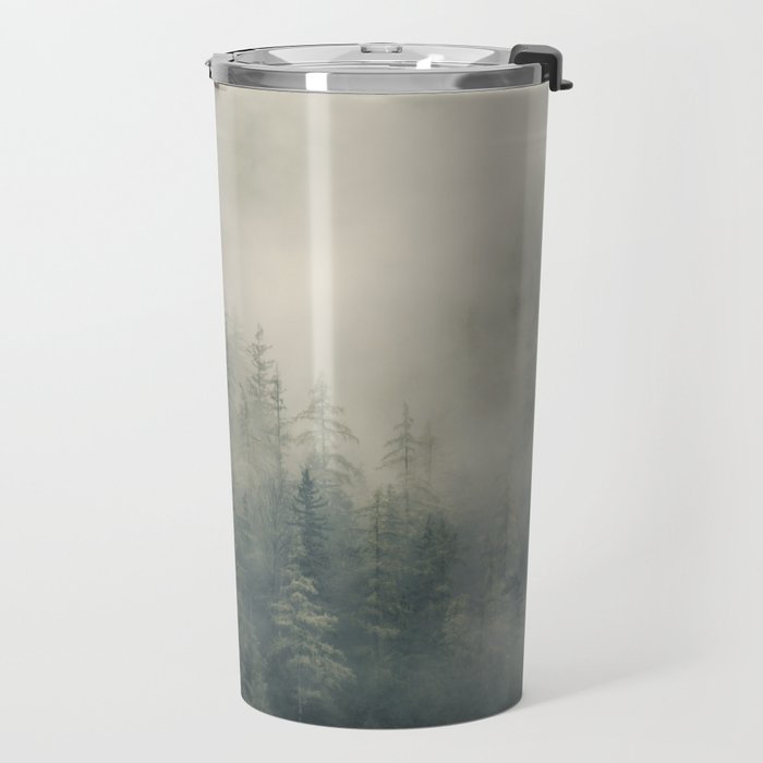 Misty Pine Forest 2 Travel Mug Gallery Image 2
