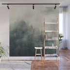Misty Pine Forest 2 Wall Mural Gallery Image 1