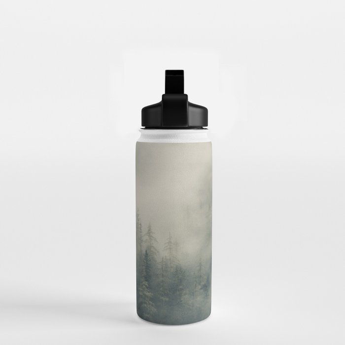 Misty Pine Forest 2 Water Bottle Gallery Image 2