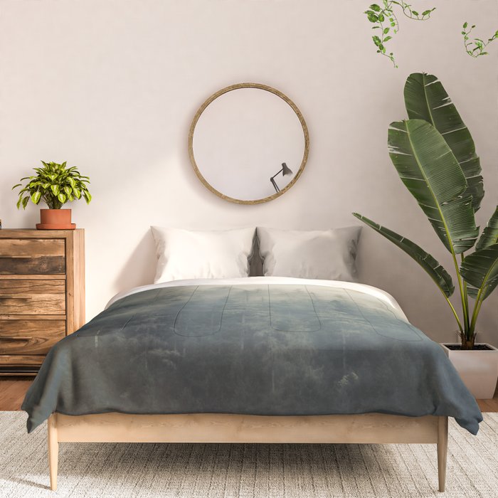 Misty Pine Forest 2 Comforter Gallery Image 3