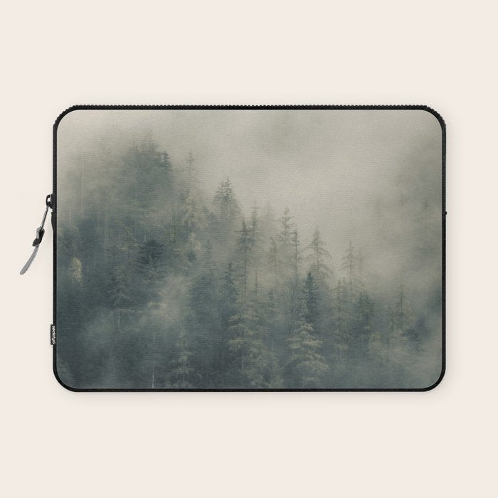 Misty Pine Forest 2 Laptop Sleeve Gallery Image 1