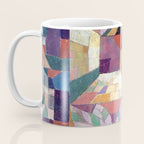 Blue Geometric Cubist Abstract Desin Coffee Mug Gallery Image 3