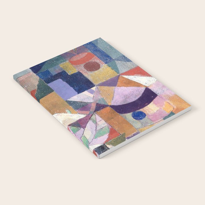 Blue Geometric Cubist Abstract Desin Notebook Gallery Image 1