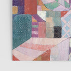 Blue Geometric Cubist Abstract Desin Poster Gallery Image 3