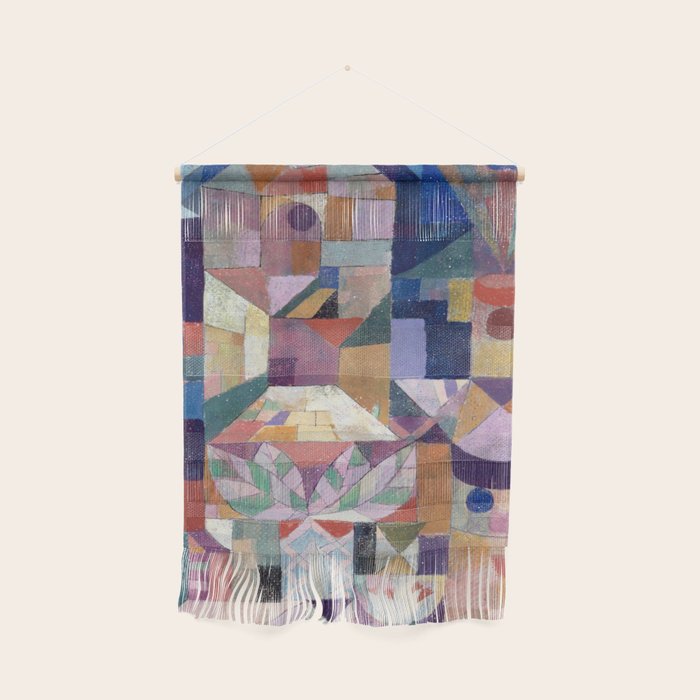 Blue Geometric Cubist Abstract Desin Wall Hanging Gallery Image 1