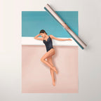 At the pool Wrapping Paper Gallery Image 1