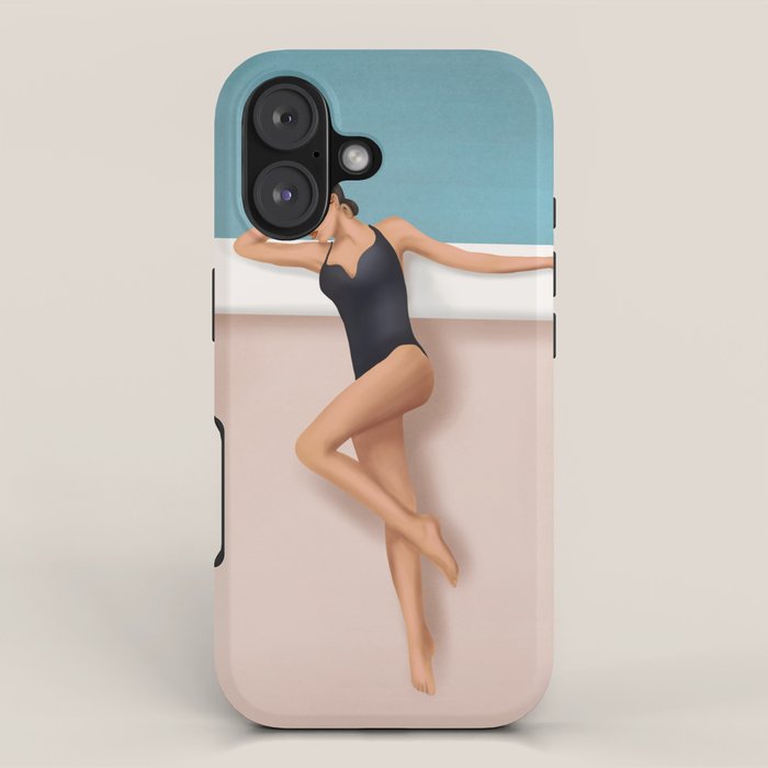 At the pool iPhone Case Gallery Image 1