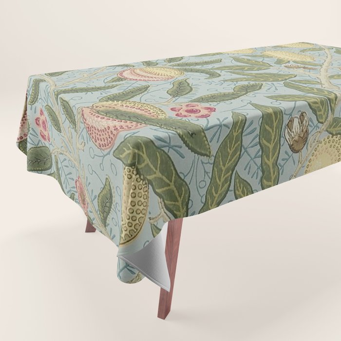 William Morris Vintage Fruit Slate Thyme Tablecloth Gallery Image 1