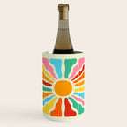 Retro Sun Waves: Rainbow Edition Wine Chiller Gallery Image 1